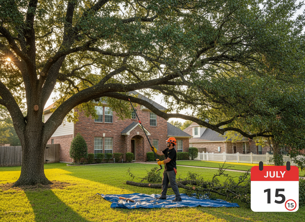When to Prune Live Oaks in Katy to Avoid Oak Wilt